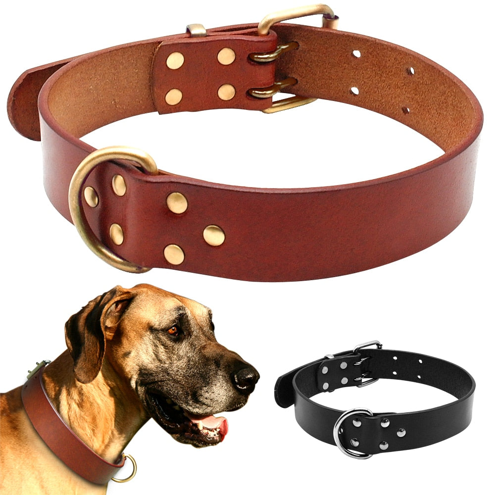 Genuine Leather Dog Collars